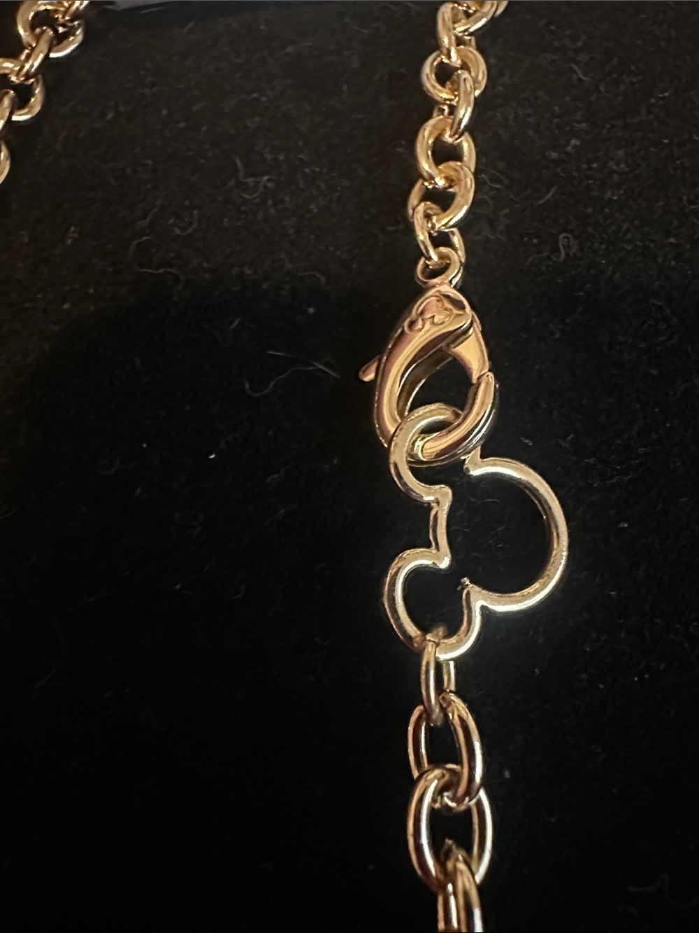 Disney Mickey Mouse Icon Chain Necklace NWT Gold Tone - Picture 4 of 9